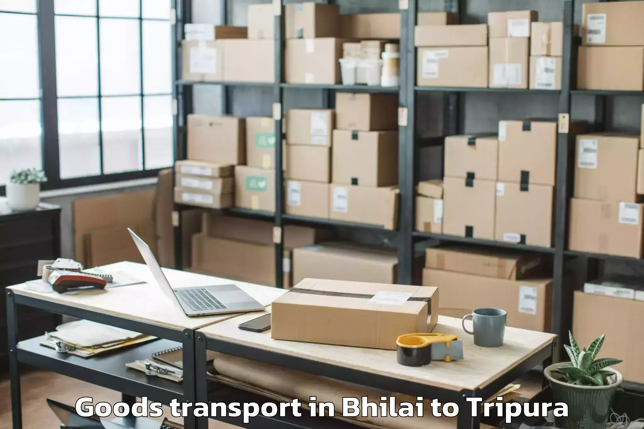 Quality Bhilai to Kathalia Goods Transport